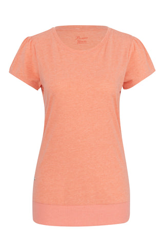 PIONEER MELE Kurzarm T-Shirt - Peachy Sunrise Melange - 1301 301.4004