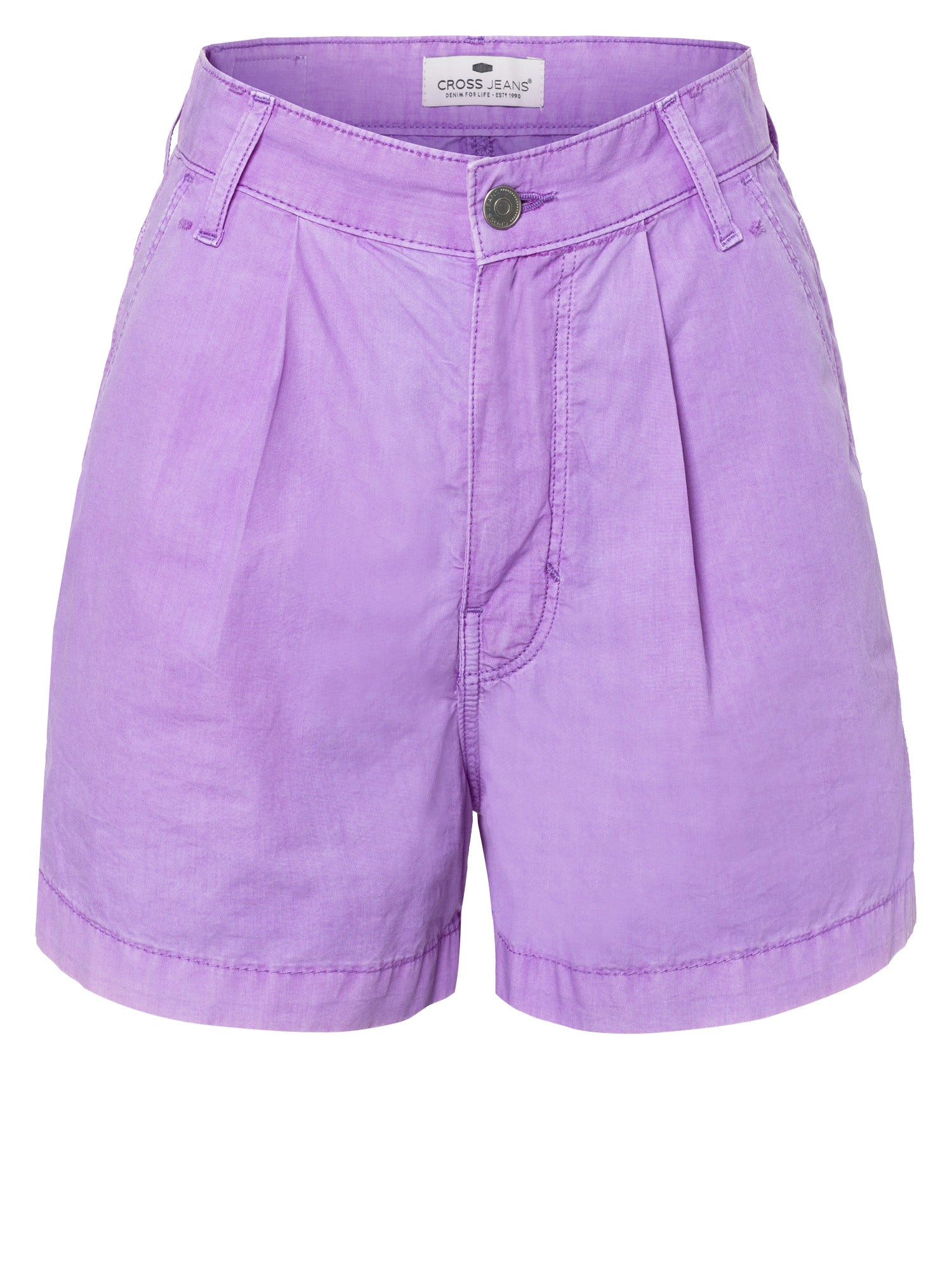 CROSS JEANS Pleated Chino Shorts - Lilac Dusk - B596-011