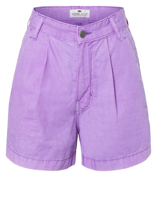 CROSS JEANS Pleated Chino Shorts - Lilac Dusk - B596-011