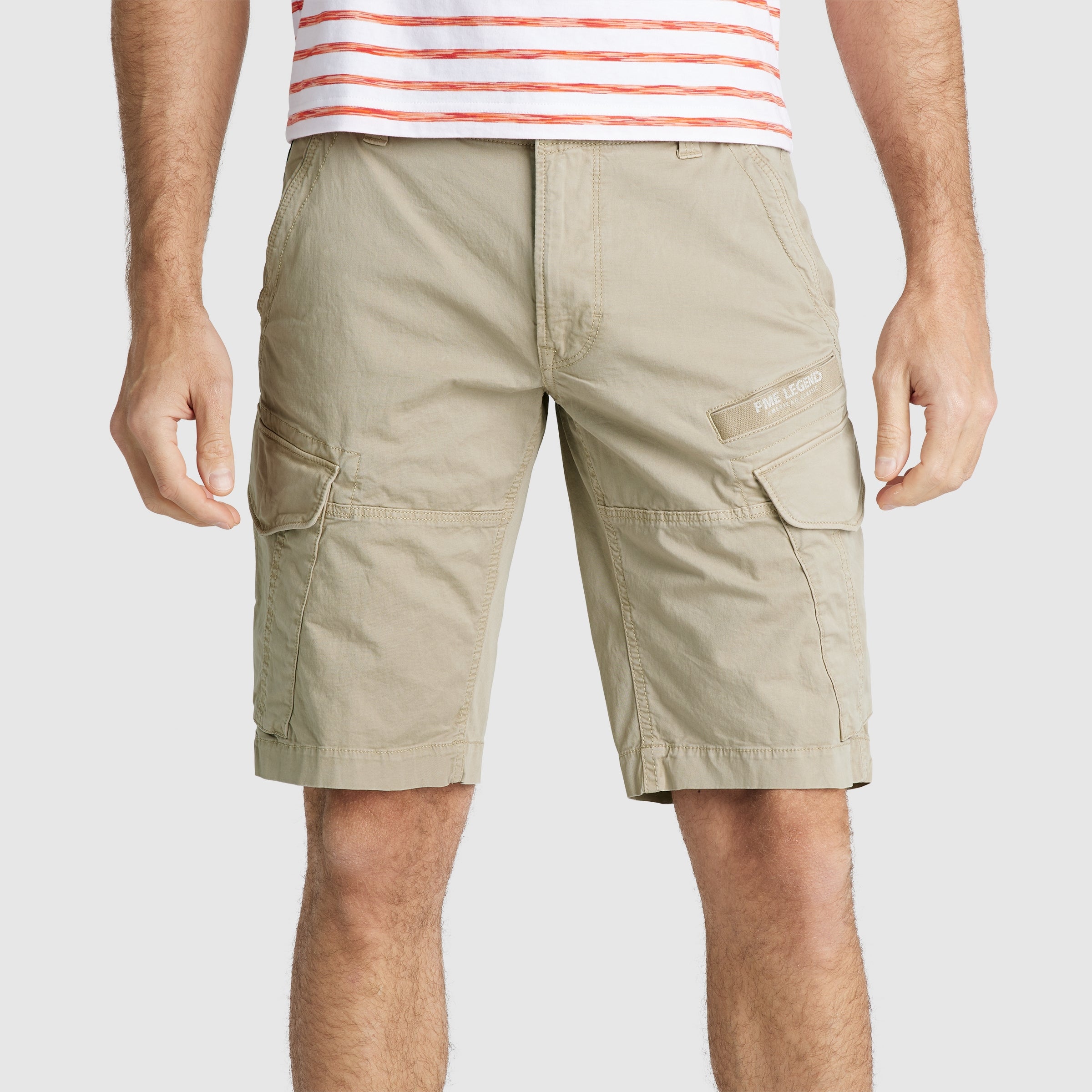 PME LEGEND Nordrop Cargo Shorts - Linen Sand Beige - PSH2204662-8011