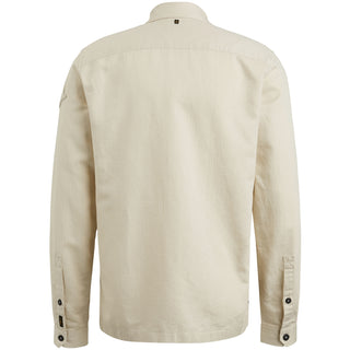 PME LEGEND Langarm Hemd - Linen Sand Herringbone - PSI2304230