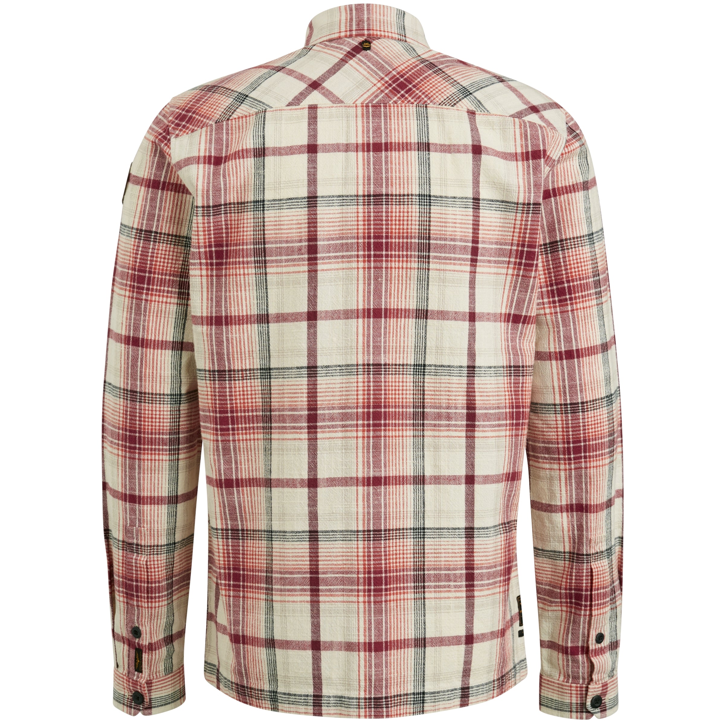 PME LEGEND Langarm Hemd - Cranberry Stripe - PSI2304230