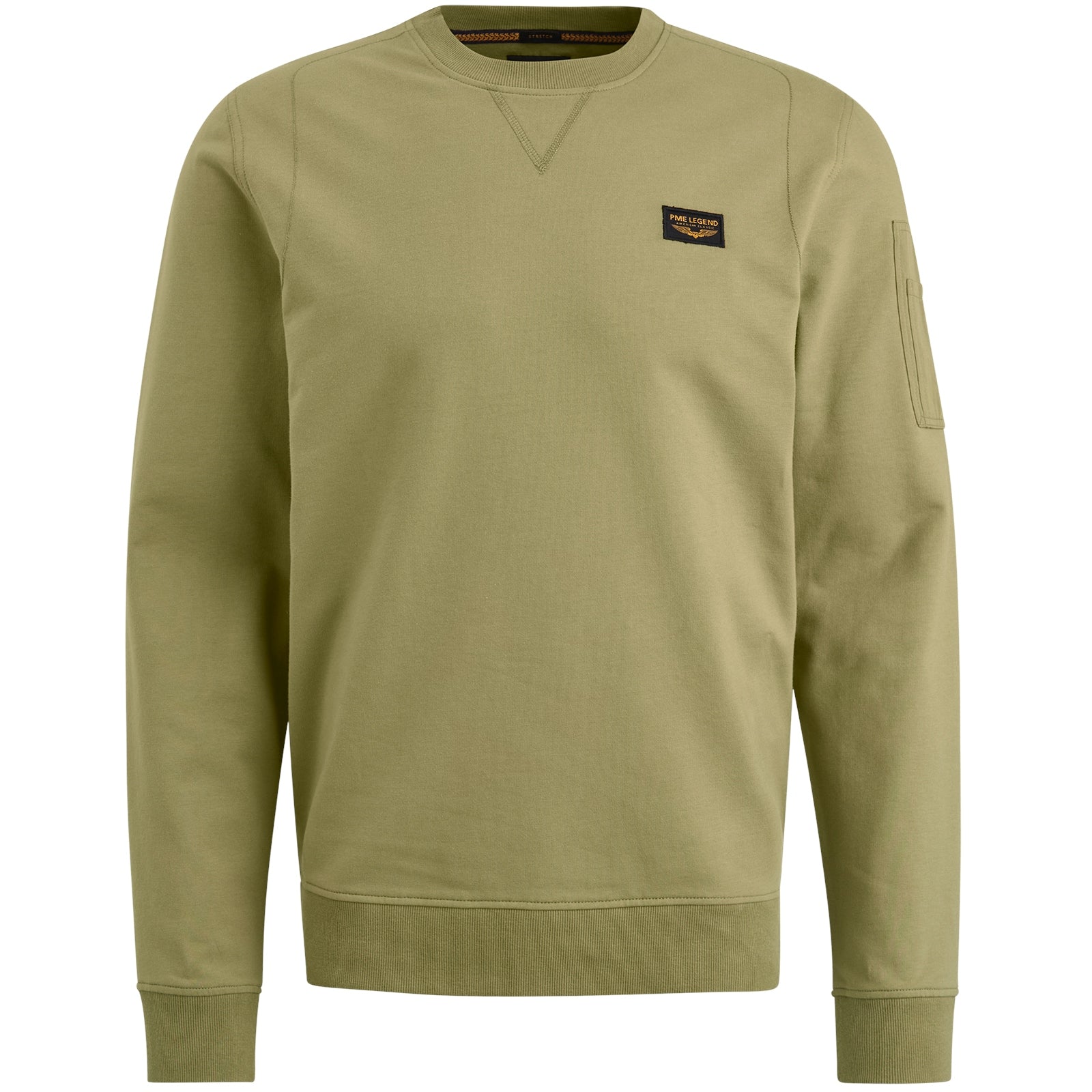 PME LEGEND PLS2409499-6399 Pullover/Longsleeve - Olive Mist Olive - PLS2409499-6399