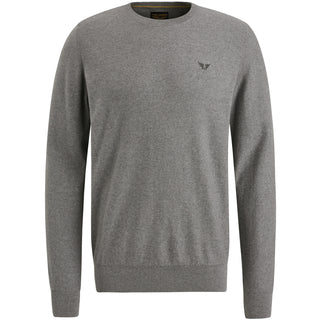 PME LEGEND Rundhals Strickpullover - Ashen Granite Blend - PKW2400032-940