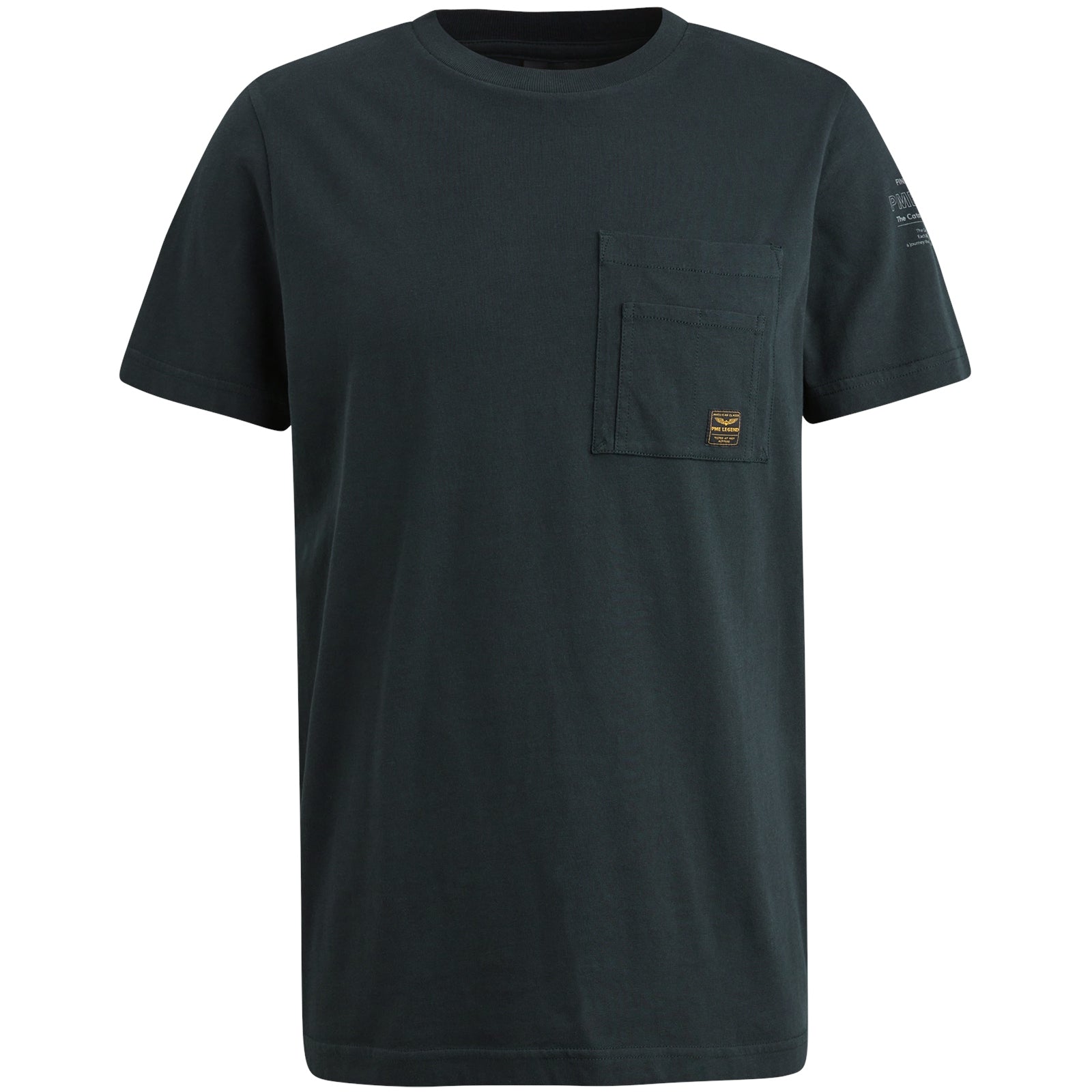 PME LEGEND Kurzarm Shirt Rundhals jersey - Deep Spruce Blue - PTSS2503565-5281