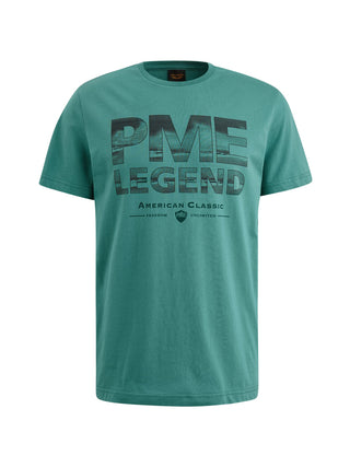 PME LEGEND Single Jersey T-Shirt - Teal Horizon Green - PTSS2503562-6072