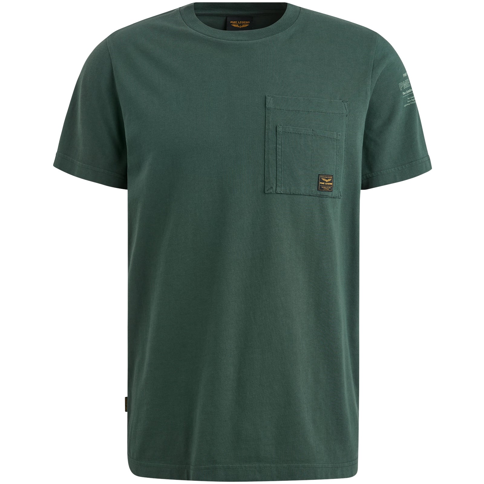 PME LEGEND Straight Back Shirt - Deep Pine Green - PTSS2503565-6147