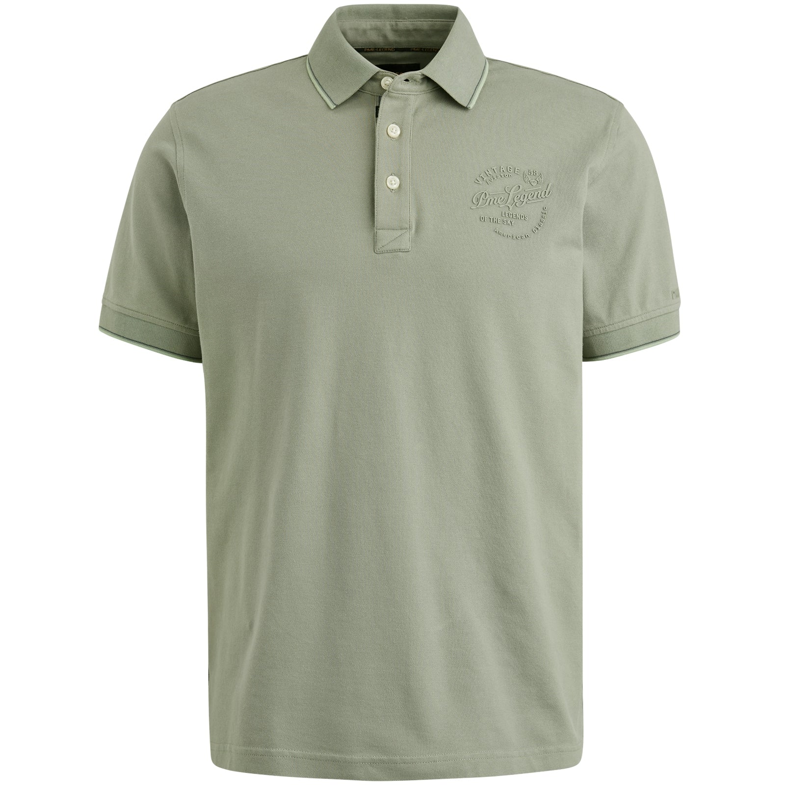 PME LEGEND Poloshirt - Sage Drift - PPSS2504867-6170