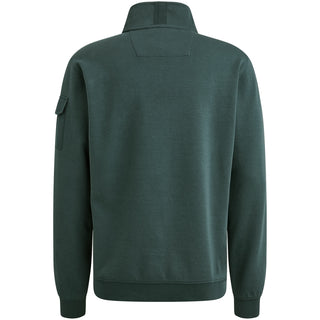 PME LEGEND Halber Reißverschluss Pullover - Deep Teal Horizon - PSW2508423-5125