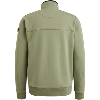 PME LEGEND Interlock Cardigan Sweatjacke - Sage Grid Olive - PSW2508437-6379