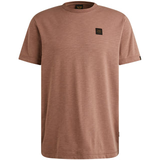 PME LEGEND Kurzarm Shirt Rundhals T-Shirt - Rosewood Heather - PTSS2509565-8202