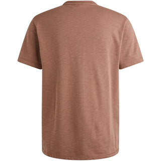 PME LEGEND Kurzarm Shirt Rundhals T-Shirt - Rosewood Heather - PTSS2509565-8202