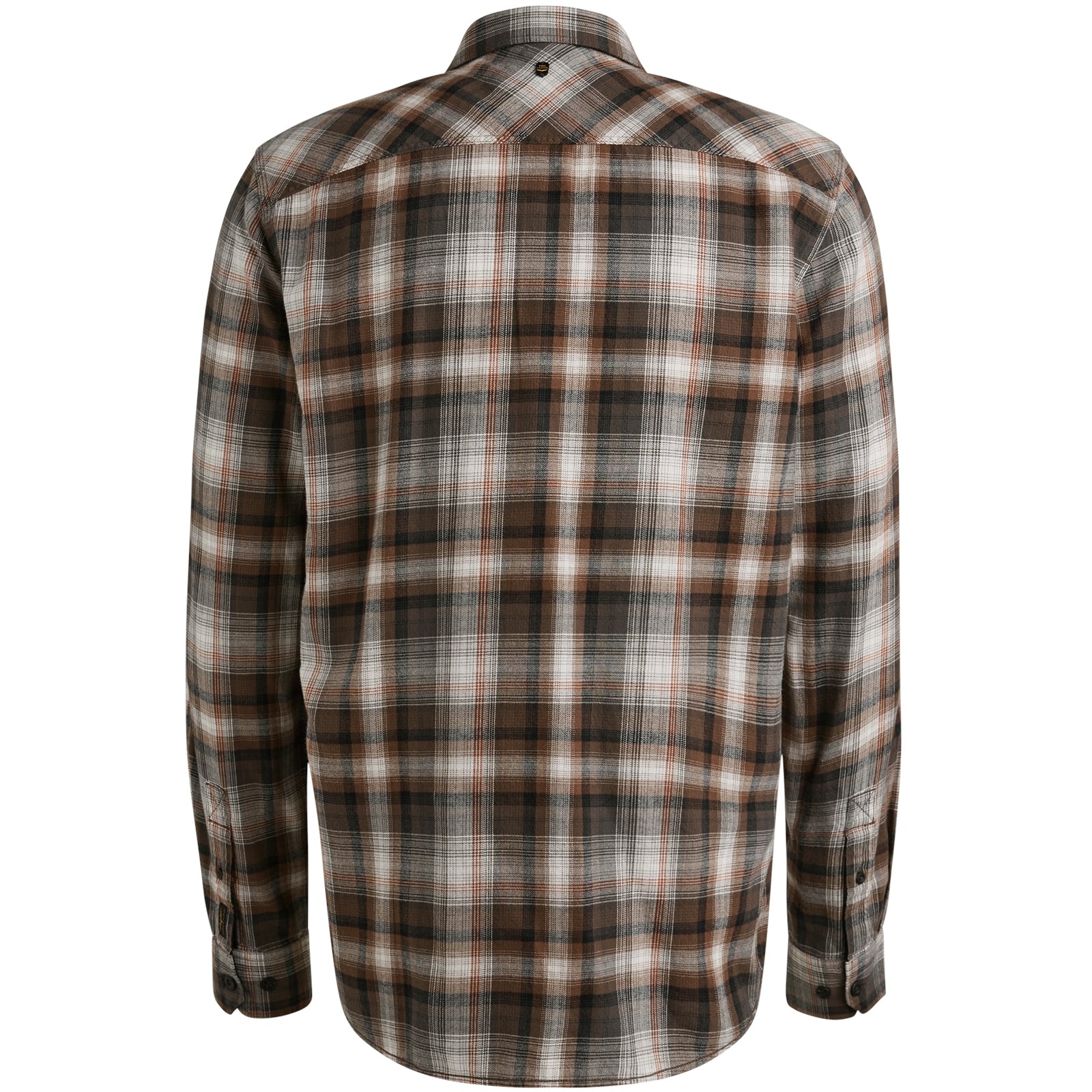 PME LEGEND Langarm Hemd - Umber Nomad Check - PSI2509235-8203
