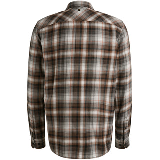 PME LEGEND Langarm Hemd - Umber Nomad Check - PSI2509235-8203