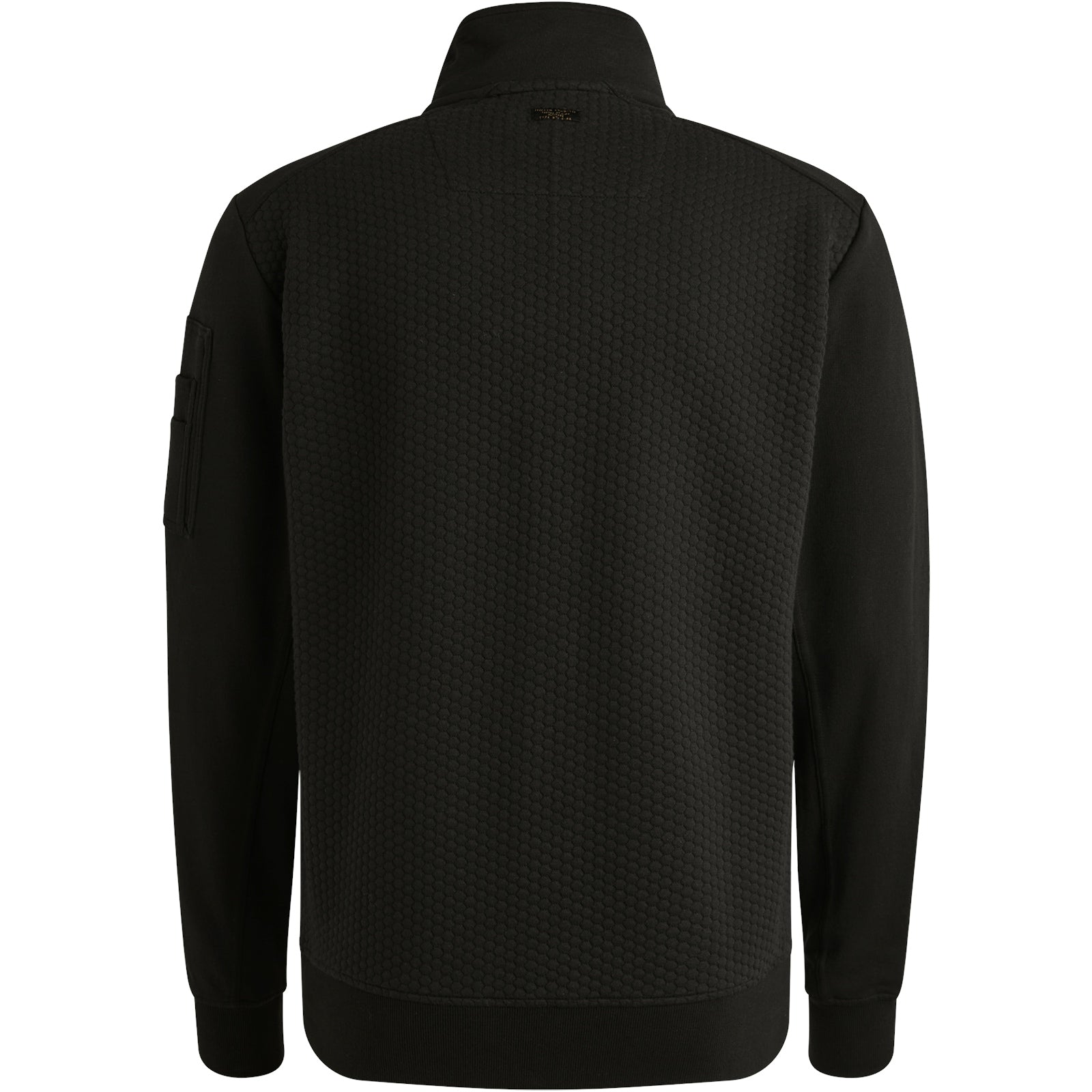 PME LEGEND Interlock-Sweatjacke mit Zipper - Midnight Carbon Black - PSW2509436-999