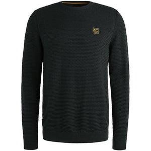 PME LEGEND Pullover Rundhals - Night Slate Blue - PKW2510300-5281