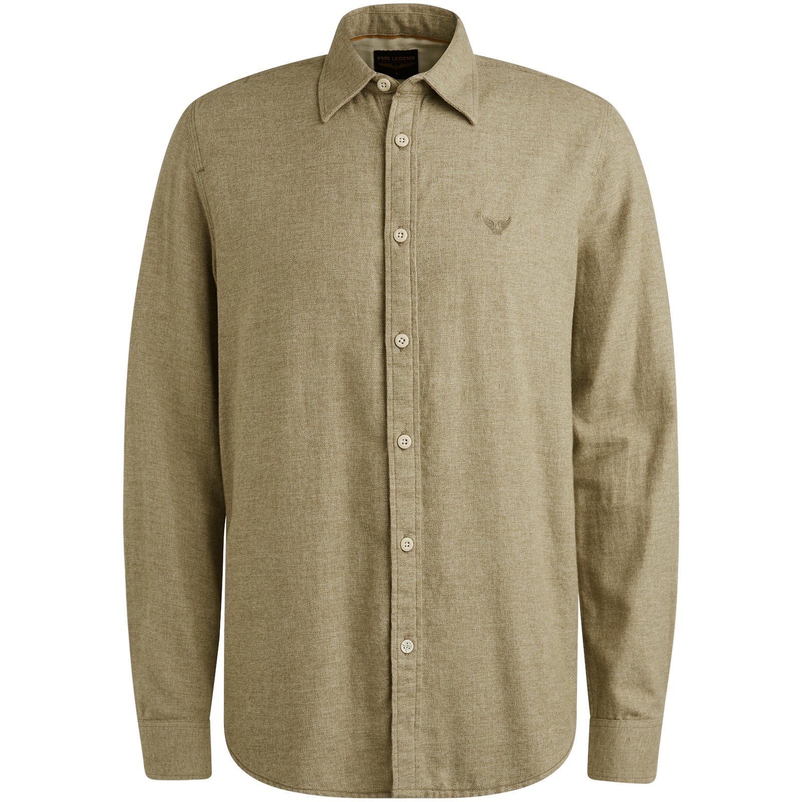 PME LEGEND SLL Langarm Hemd - Driftwood Sage - PSI2510202-6389