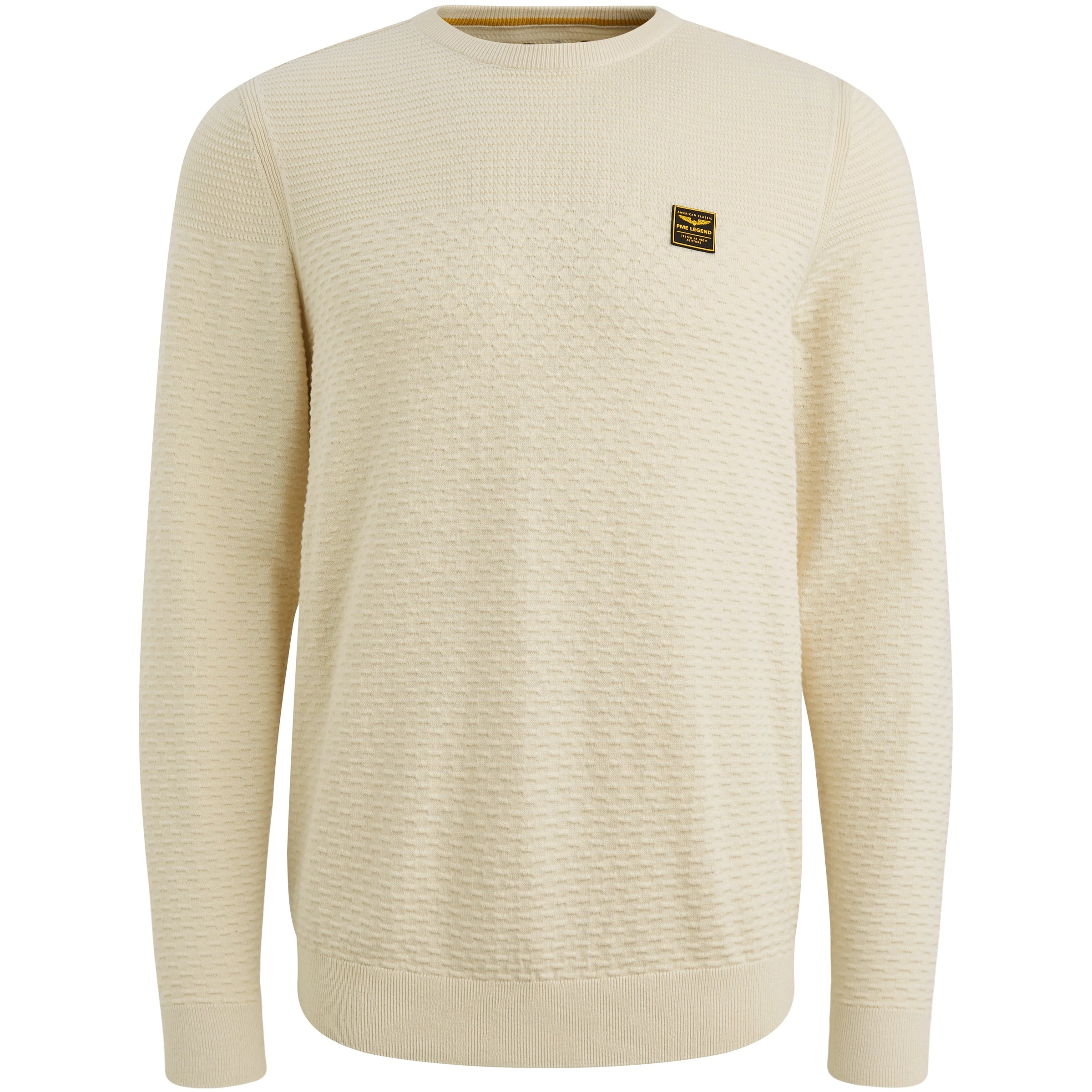 PME LEGEND Pullover Rundhals - Honey Oat Knit - PKW2510300-7013