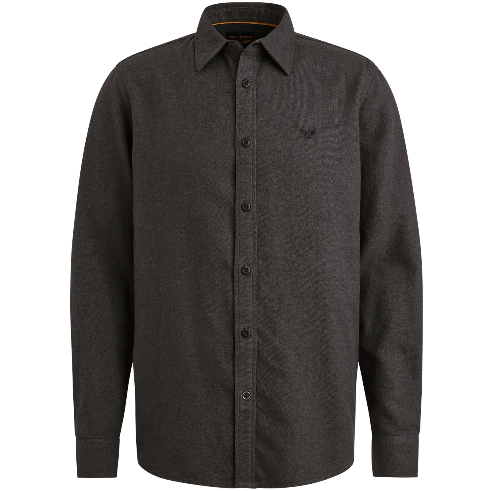 PME LEGEND SLL Langarm Hemd - Obsidian Charcoal - PSI2510202-9067