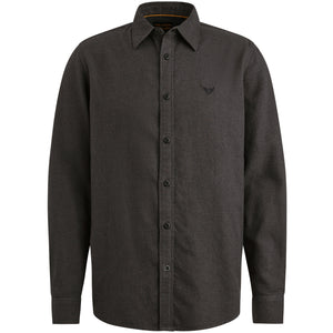 PME LEGEND SLL Langarm Hemd - Obsidian Charcoal - PSI2510202-9067