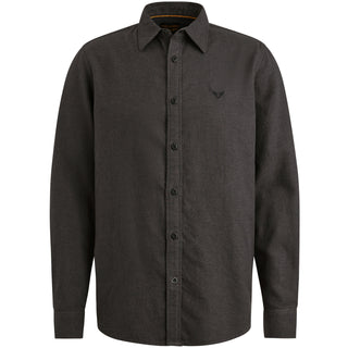 PME LEGEND SLL Langarm Hemd - Obsidian Charcoal - PSI2510202-9067
