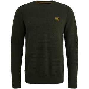 PME LEGEND Pullover Rundhals - Forest Night Melange - PKW2510300-999
