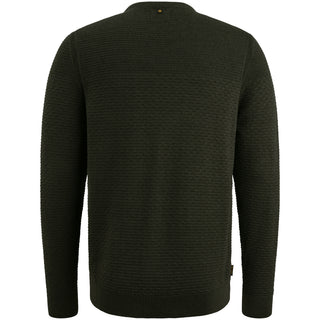 PME LEGEND Pullover Rundhals - Forest Night Melange - PKW2510300-999