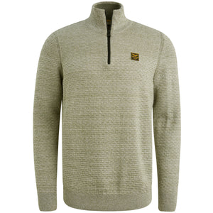 PME LEGEND Half-Zip Strickpullover - Olive Heather Cloud - PKW2511301-6213