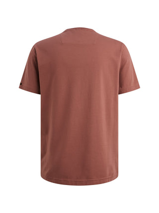 PME LEGEND Kurzarm Shirt Rundhals T-Shirt - Rosewood Clay - PTSS2602599-4085