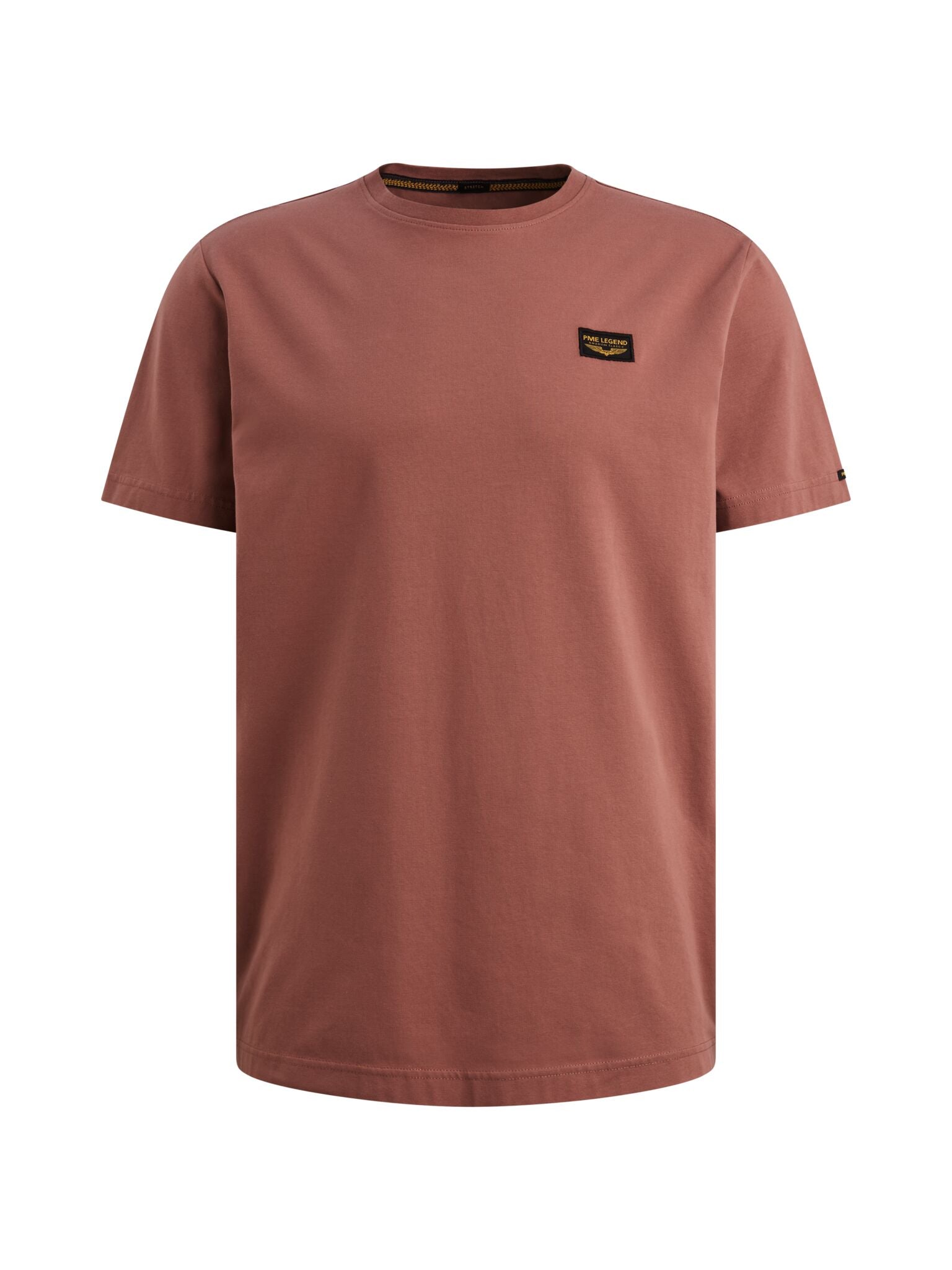 PME LEGEND Kurzarm Shirt Rundhals T-Shirt - Rosewood Clay - PTSS2602599-4085