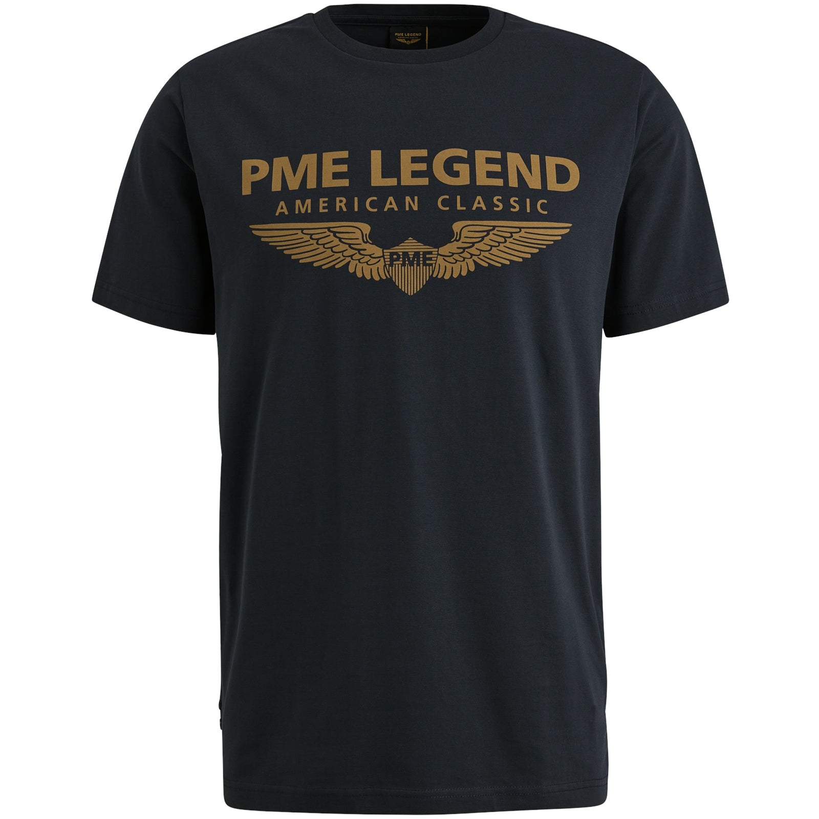 PME LEGEND Short Sleeve Rundhals T-Shirt - Midnight Navy Gold - PTSS0000588-5281
