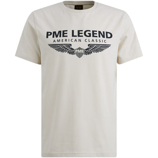 PME LEGEND Short Sleeve T-Shirt - Birch Cream Black - PTSS0000588-7011