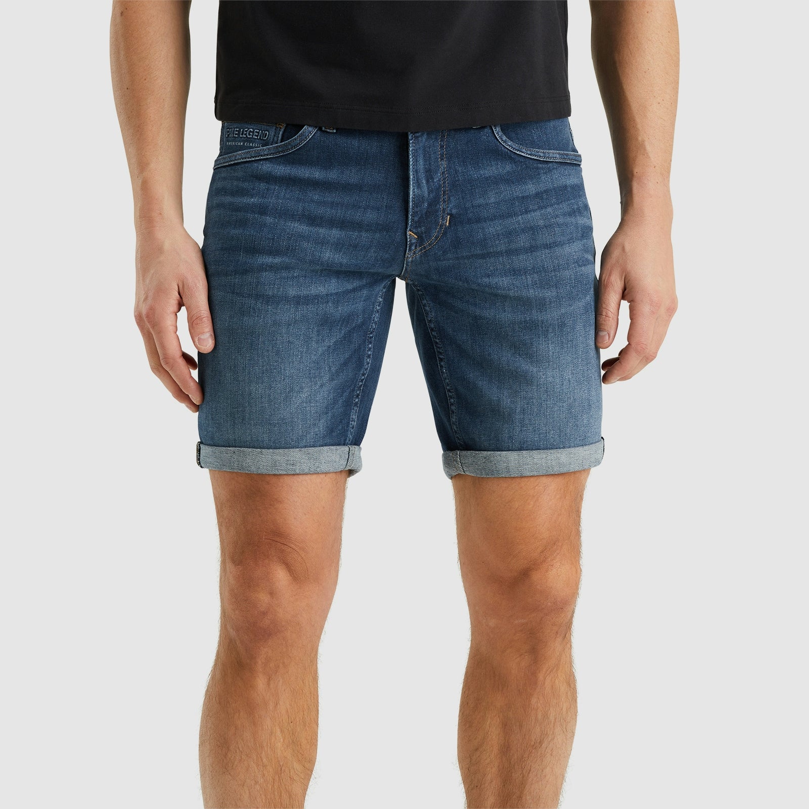 PME LEGEND Nightflight Shorts - Deep Indigo Denim - PSH165-RMB