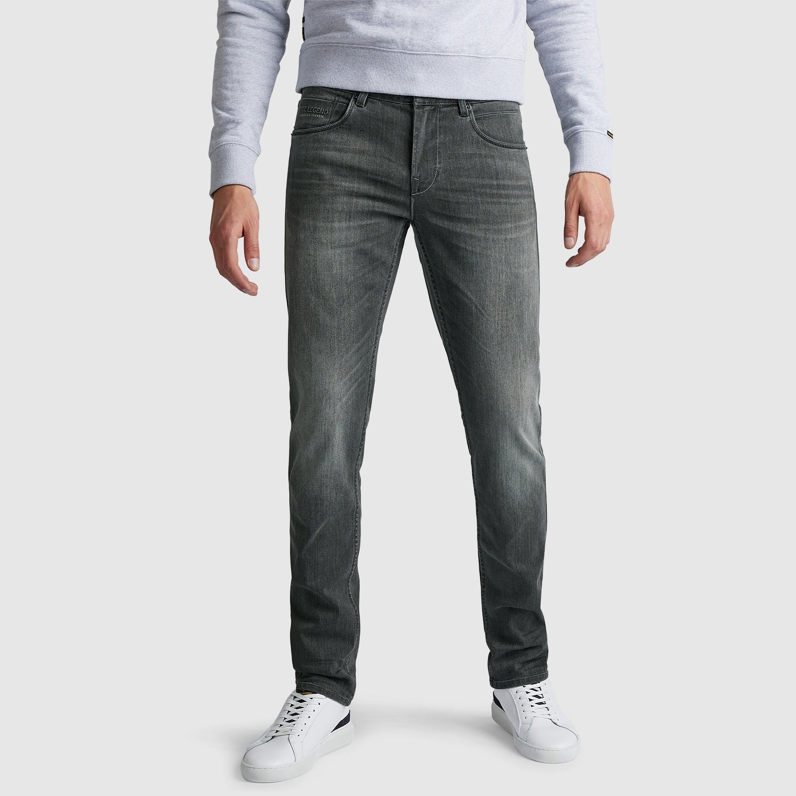 PME LEGEND Nightflight Five Pocket - Dark Stonewash Grey - PTR120-SMG