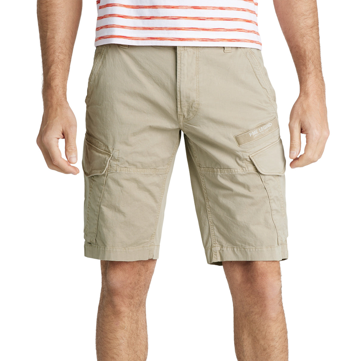 PME LEGEND Nordrop Cargo Shorts - Linen Sand Beige - PSH2204662-8011