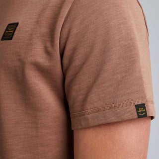 PME LEGEND Kurzarm Shirt Rundhals T-Shirt - Rosewood Heather - PTSS2509565-8202