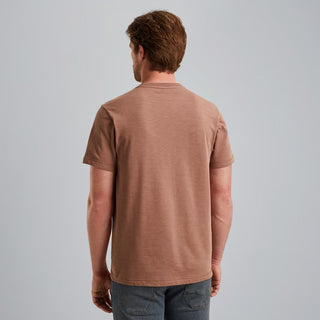 PME LEGEND Kurzarm Shirt Rundhals T-Shirt - Rosewood Heather - PTSS2509565-8202
