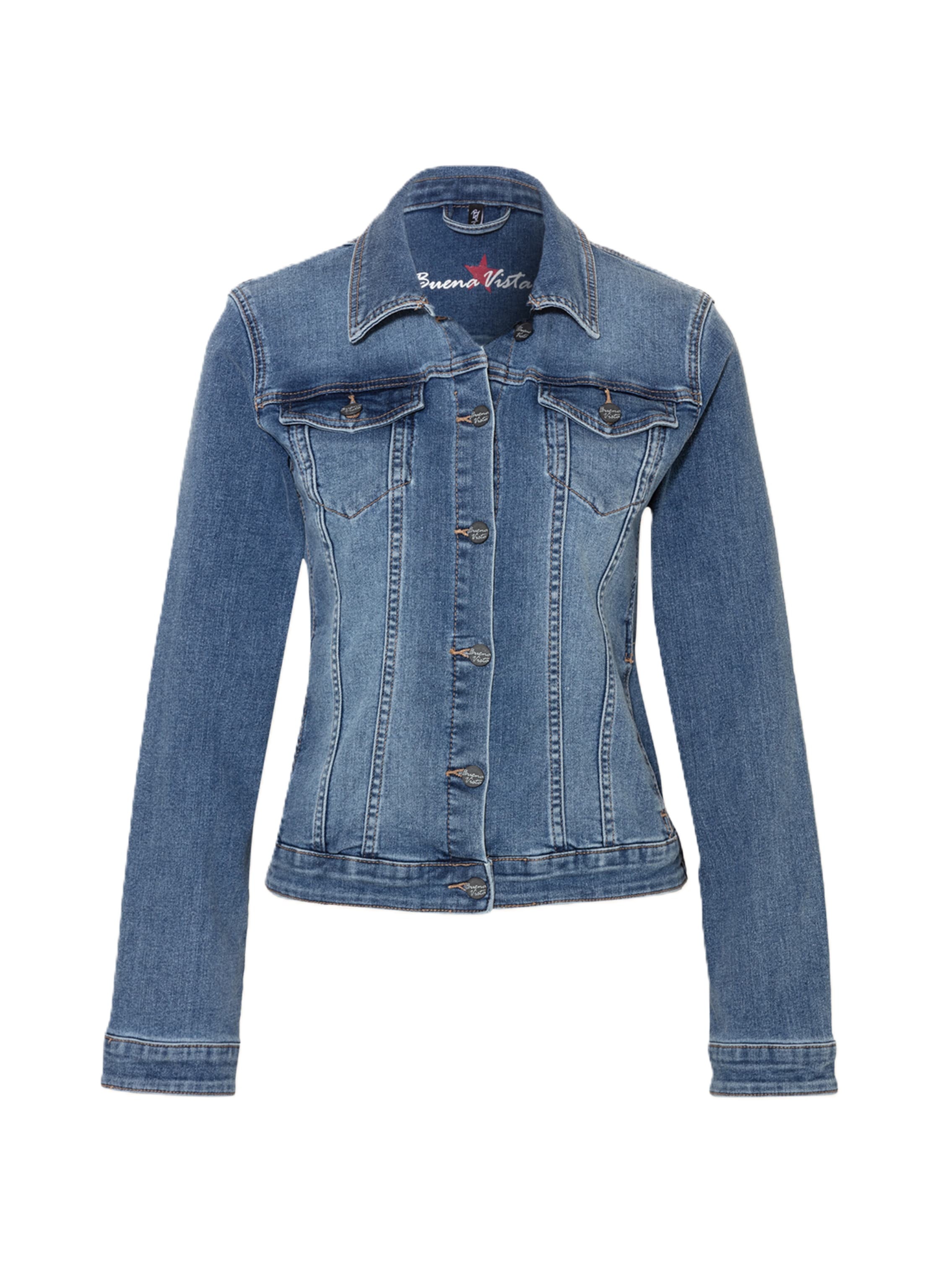 BUENA VISTA PORTOFINO Slim denim jacket - Blue Horizon Stone - 888 B3100 340.4485