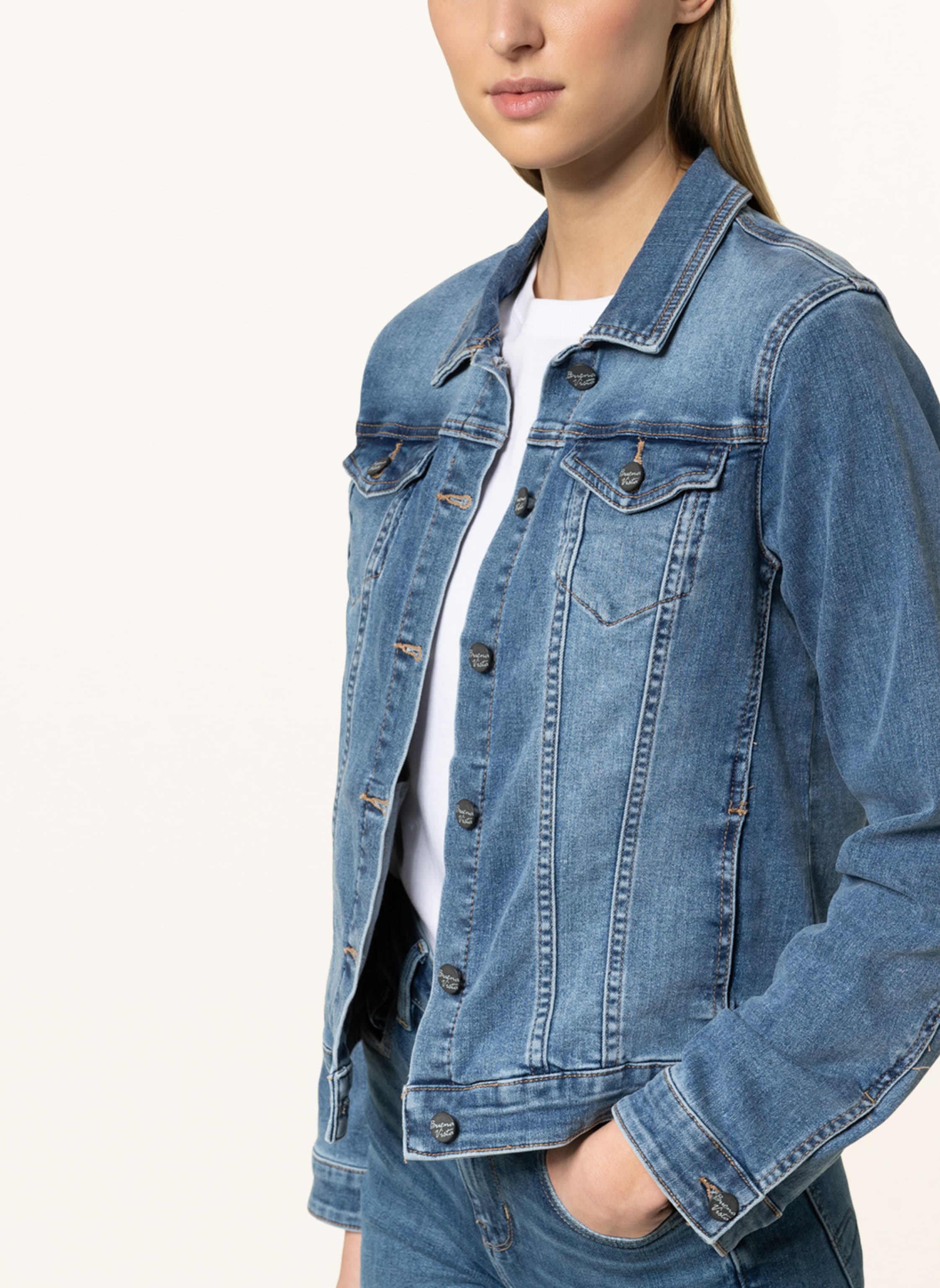 BUENA VISTA PORTOFINO Slim denim jacket - Blue Horizon Stone - 888 B3100 340.4485
