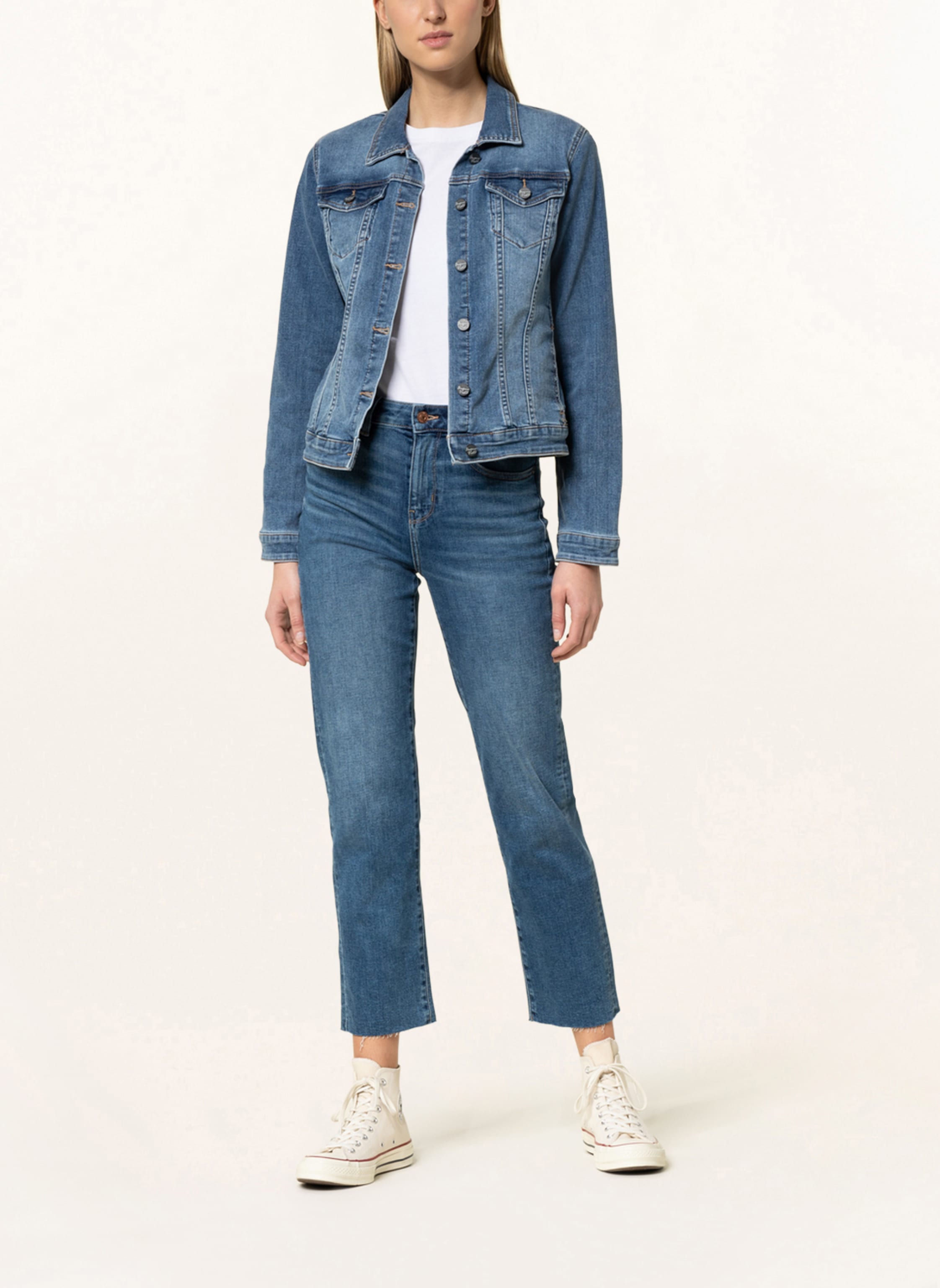 BUENA VISTA PORTOFINO Slim denim jacket - Blue Horizon Stone - 888 B3100 340.4485 von Buena Vista