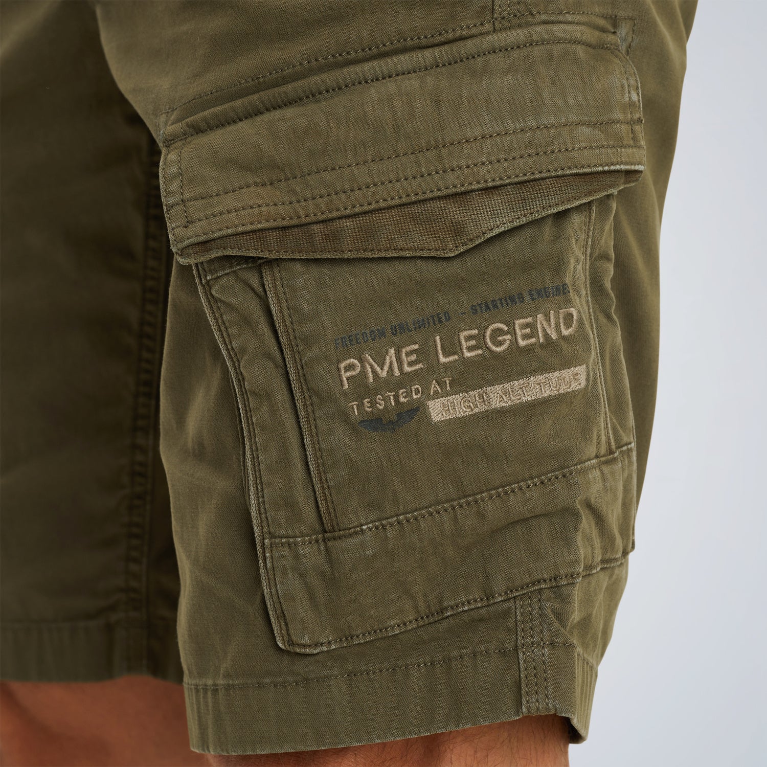 PME LEGEND Rotor Shorts - Olive Drift Green - PSH2503650-6416 von PME Legend