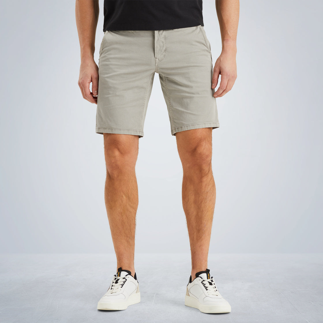 PME LEGEND American Classic Chino Shorts - Linen Mist Khaki - PSH2504663-9091