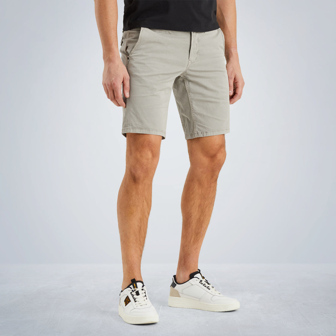 PME LEGEND American Classic Chino Shorts - Linen Mist Khaki - PSH2504663-9091
