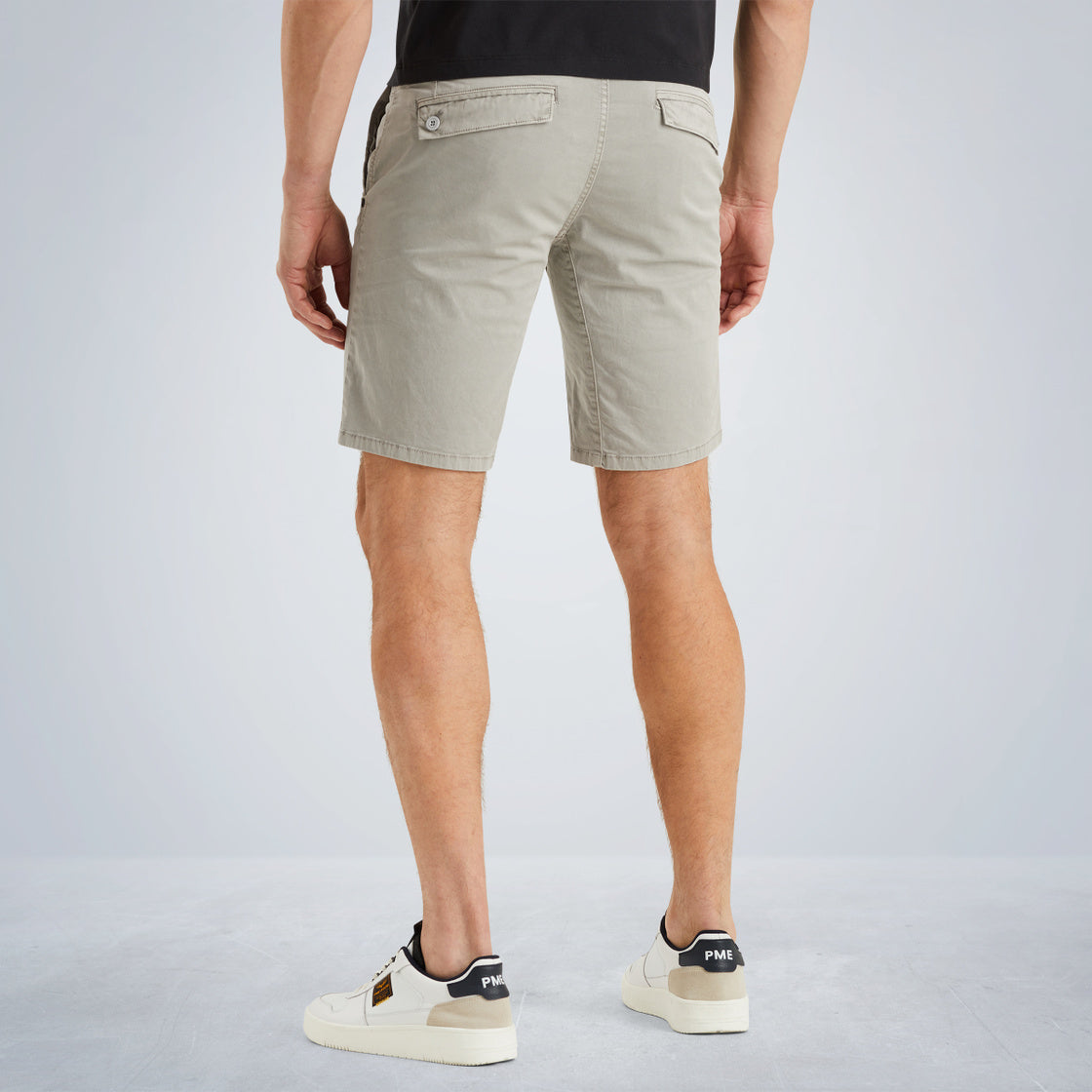 PME LEGEND American Classic Chino Shorts - Linen Mist Khaki - PSH2504663-9091 von PME Legend