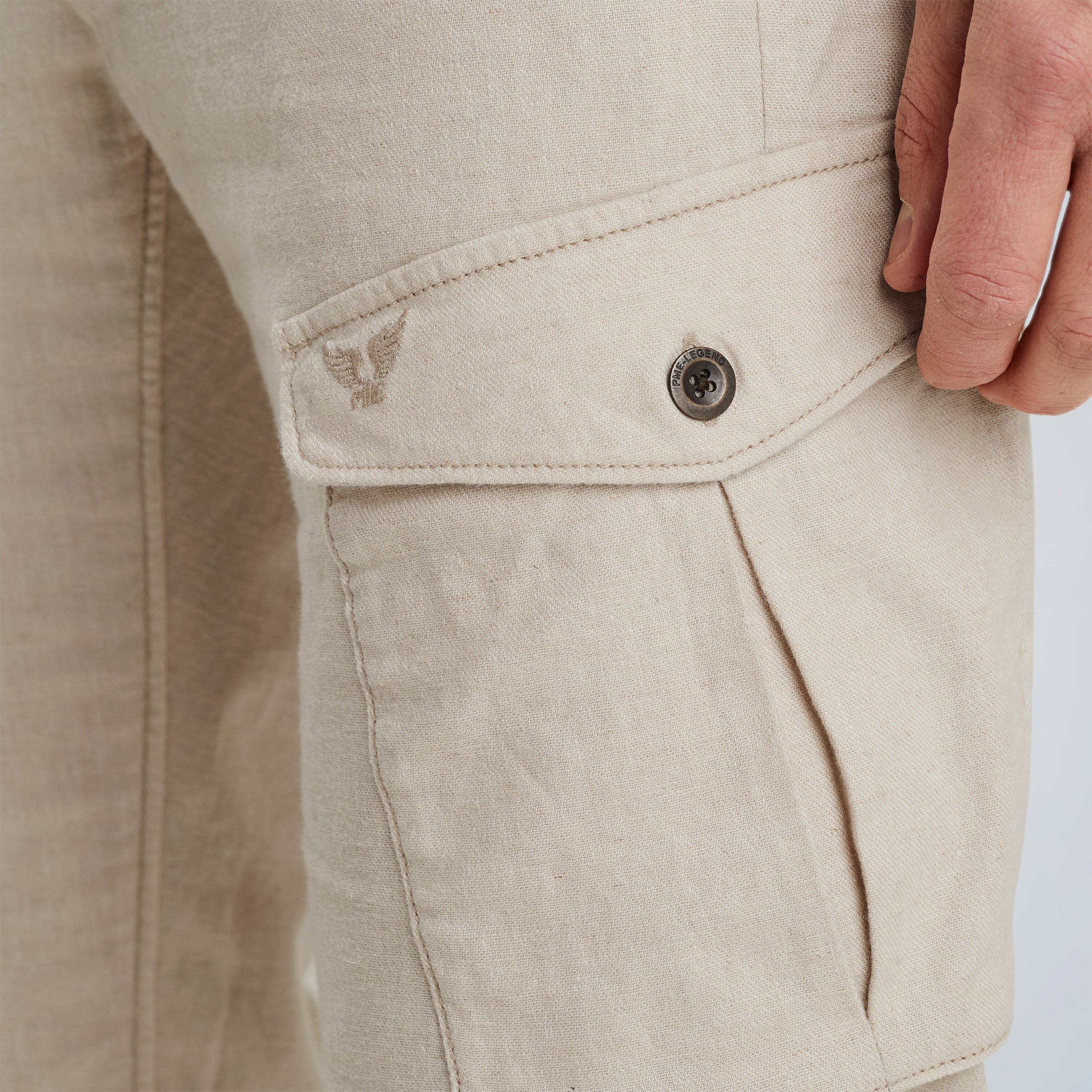 PME LEGEND Jetheed Cargo Hose - Stone Linen Fog - PTR2504646-7029 von PME Legend