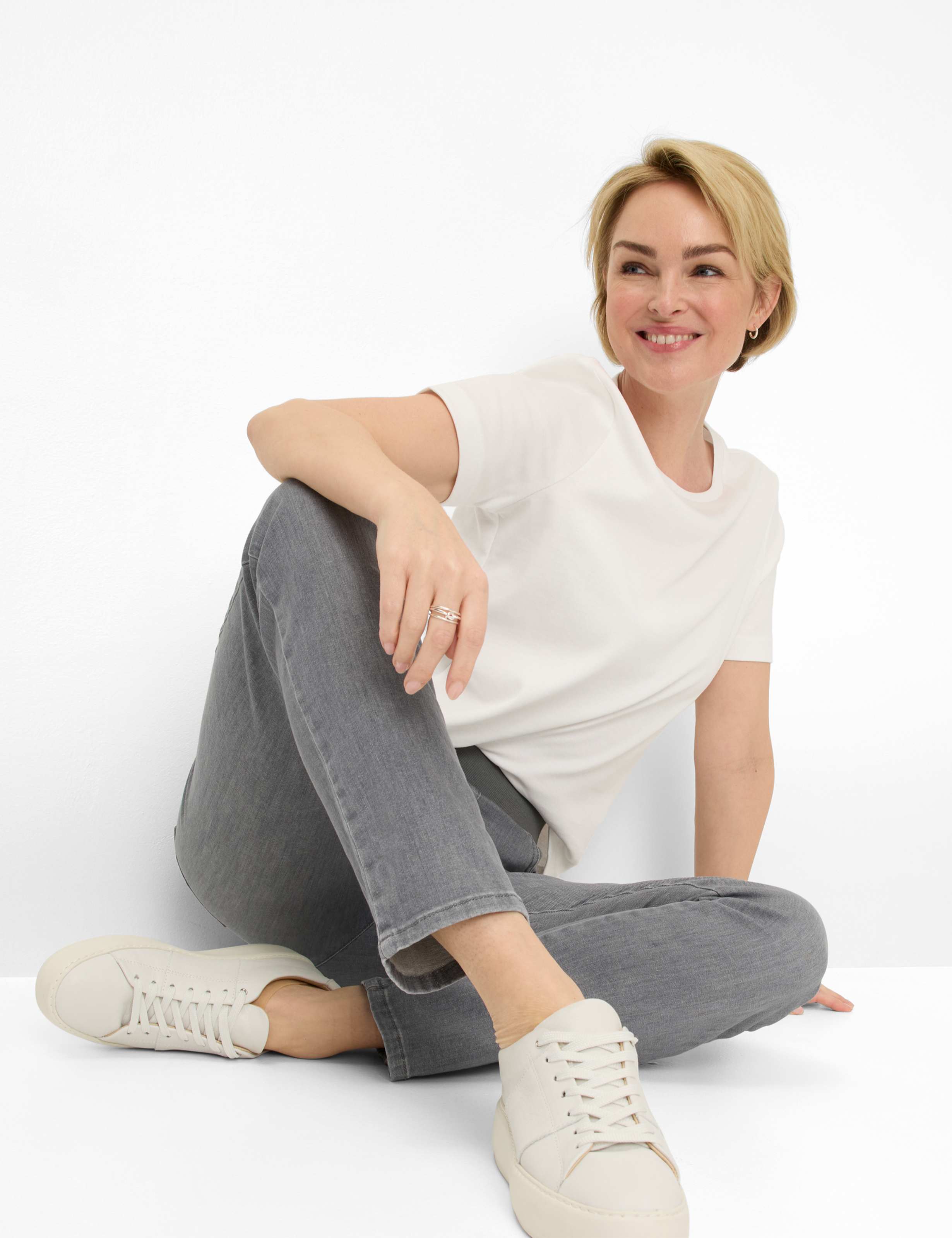 RAPHAELA BY BRAX Pamina Five Pocket - Stormy Pewter Grey - 10930020 10-6000-06 von RAPHAELA BY BRAX