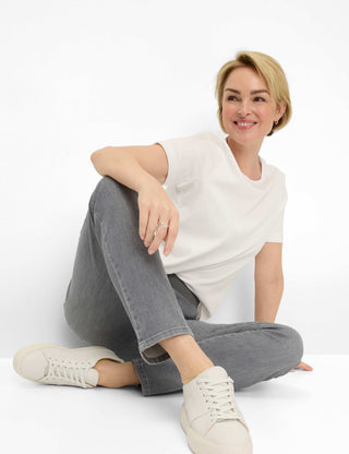 RAPHAELA BY BRAX Pamina Five Pocket - Stormy Pewter Grey - 10930020 10-6000-06