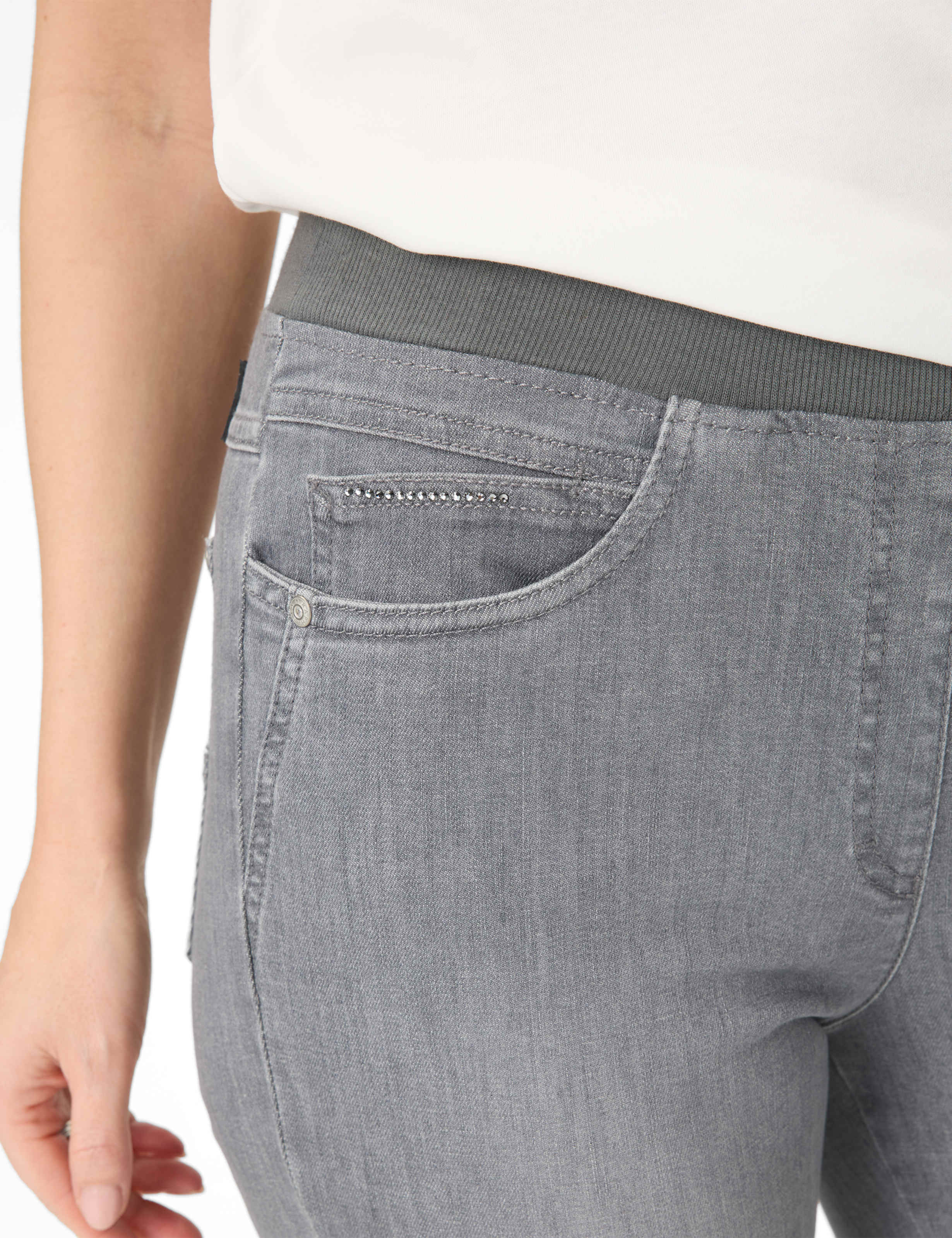 RAPHAELA BY BRAX Pamina Five Pocket - Stormy Pewter Grey - 10930020 10-6000-06 von RAPHAELA BY BRAX