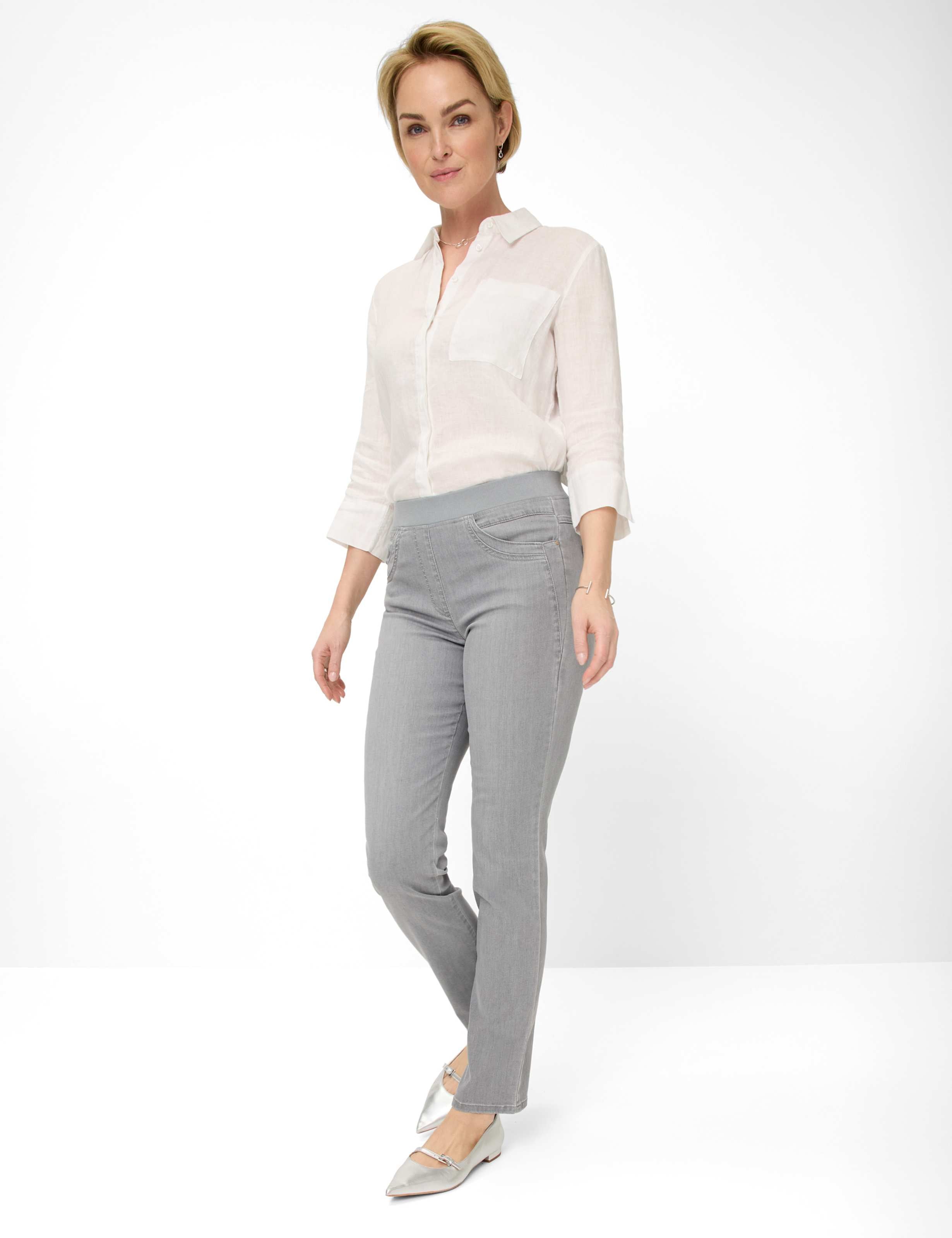 RAPHAELA BY BRAX Pamina Five Pocket - Steel Mist Grey - 10918620 11-6308-03 von RAPHAELA BY BRAX