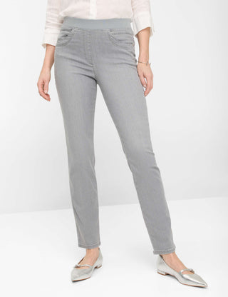 RAPHAELA BY BRAX Pamina Five Pocket - Steel Mist Grey - 10918620 11-6308-03